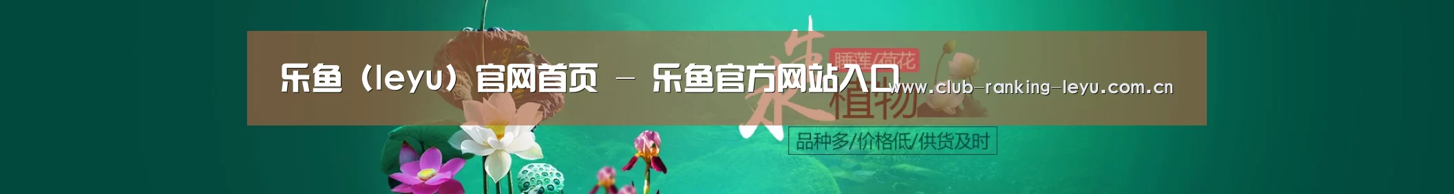 鲜花水草花卉网站模板